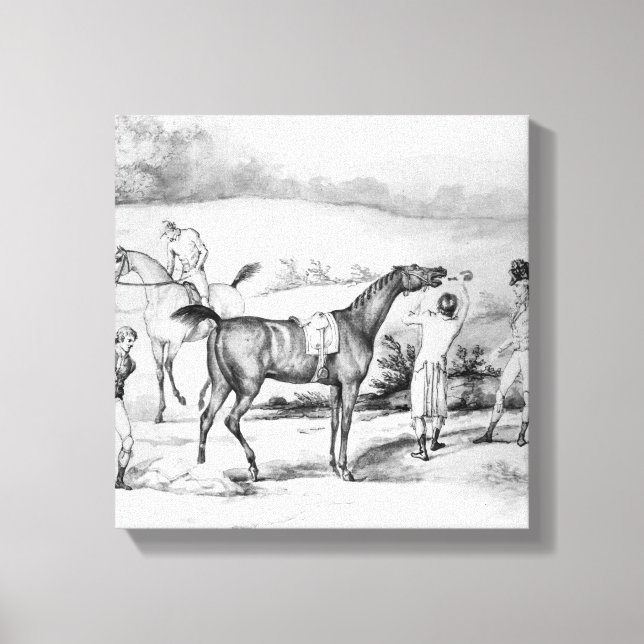 Förberedelser för ett Tävling Canvastryck (Framsida)