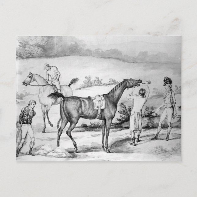 Förberedelser för ett Tävling Vykort (Framsida)