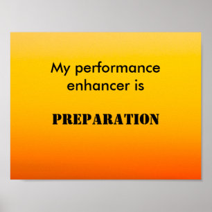 Förberedelser för My Performance Enhancer är Poster