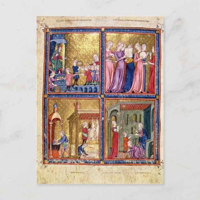 Förberedelser för påsken vykort (Framsida)