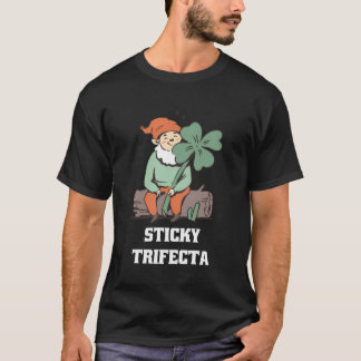 Förberedelser för sticky Trifecta Cute Retro Lucky T Shirt