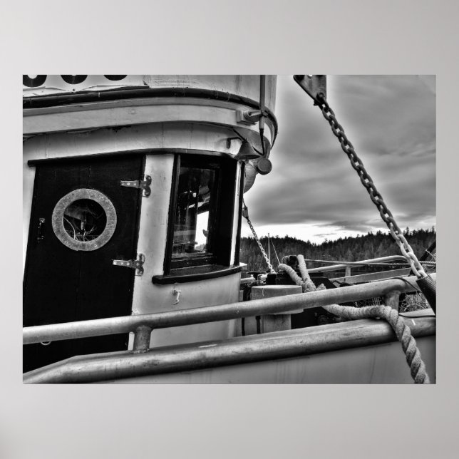 Förberedelser för tidigare fiskebåtar - Konsthjälp Poster (Framsidan)