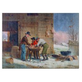 Förbereder kalkon jul Francis Edmonds 1851
