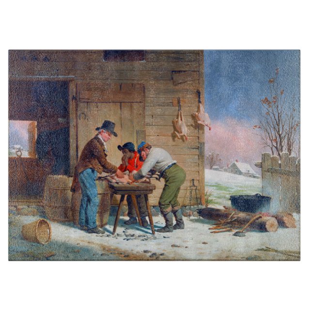 Förbereder kalkon jul Francis Edmonds 1851 (Framsidan)