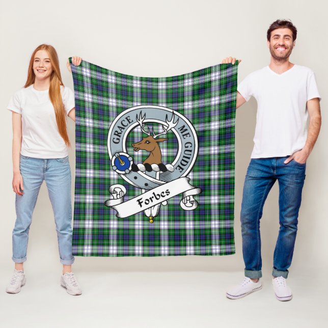 Forbes Dress Klan Badge Tartan Play Fleecefilt (På plats)