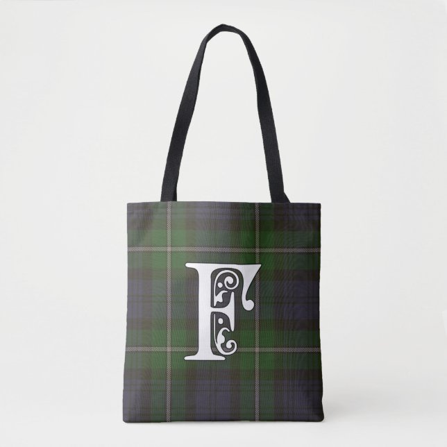 Forbes Klan Tartan Monogram Tygkasse (Framsida)