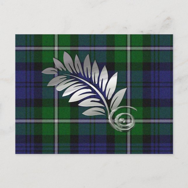 Forbes Plaid & Fern Spara datum brevkort Meddelande Vykort (Framsida)