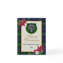 Forbes skotska klan tartan & vapen