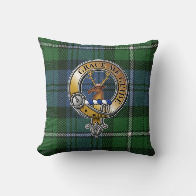 Forbes Tartan & Badge Kudde (Framsida)