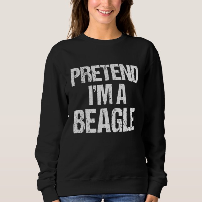 Förbibehåll Im A Beagle Halloween Costume T Shirt (Framsida)