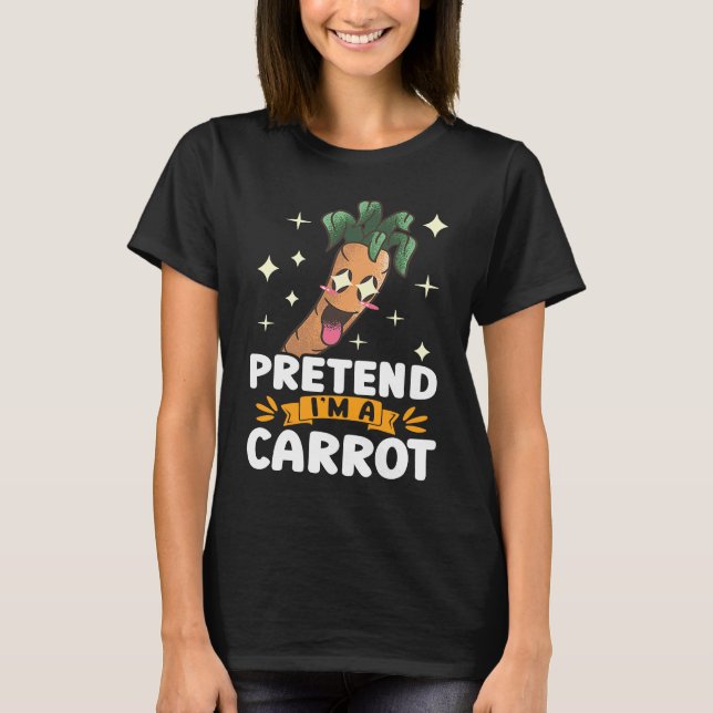 Förbibehåll Im A Carrot Ansikte Funny Vegan Vegeta T Shirt (Framsida)