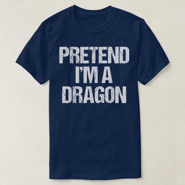 Förbibehåll Im A Dragon Costume Funny Halloween Pa T Shirt (Design framsida)