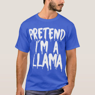 Förbibehåll Im A Llama Halloween Par Costume Cute T Shirt