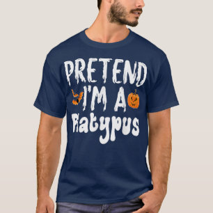 Förbibehåll Im A Platypus Halloween Costume Party T Shirt