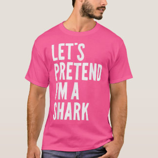 Förbibehåll Im A Shark Funny Lazy Halloween Costu T Shirt