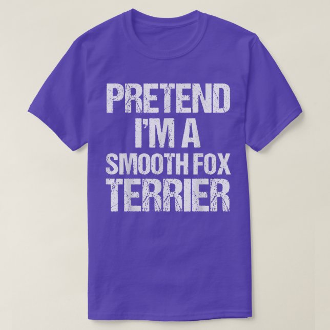 Förbibehåll Im a Smooth Fo Terrier Lazy Halloween T Shirt (Design framsida)