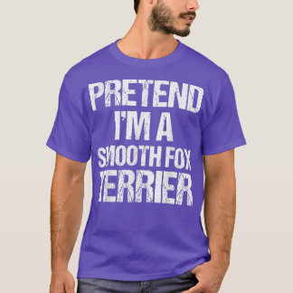 Förbibehåll Im a Smooth Fo Terrier Lazy Halloween T Shirt