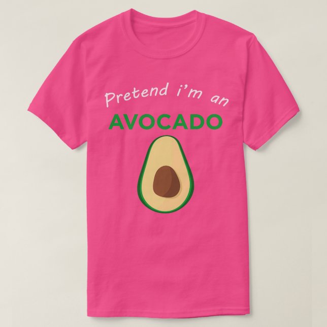 Förbibehåll Im An Avocado, gullig Halloween-kostym T Shirt (Design framsida)