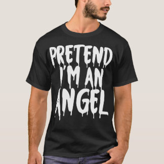 Förbibehåll Im An gel Halloween Par Costume Cute T Shirt