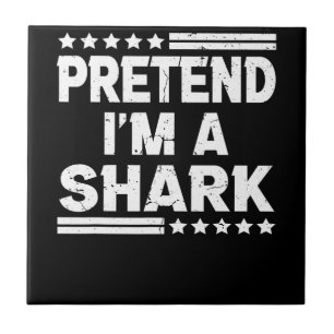 Förbibehåll om att en Shark Vintage-gåva Kakelplatta