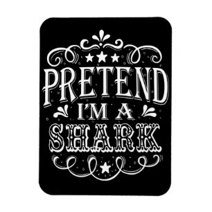 Förbibehåll om att jag får en haj - Crazy Shark Äl Magnet