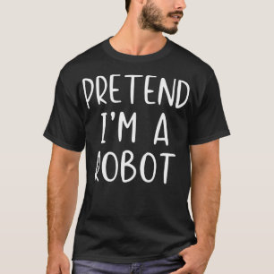 Förbibehåll Robot Halloween Costume Lazy Easy T Shirt