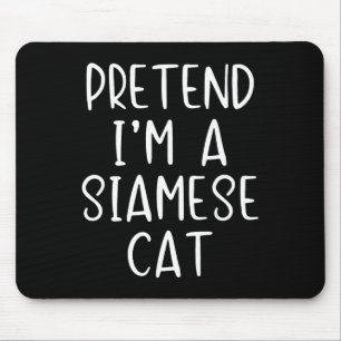 Förbibehåll Siamese Cat Costume Halloween Lazy Eas Musmatta