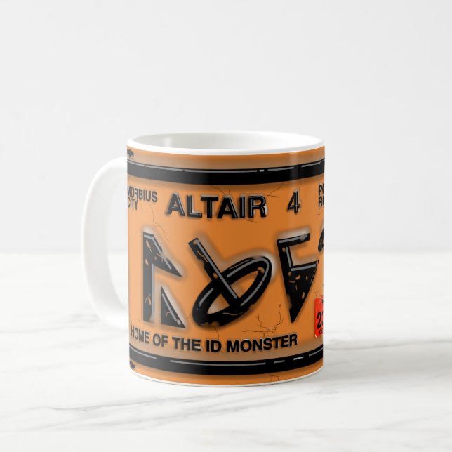 FORBIDDEN CAR LICENSE, Altair 4 Kaffemugg (Framsida vänster)