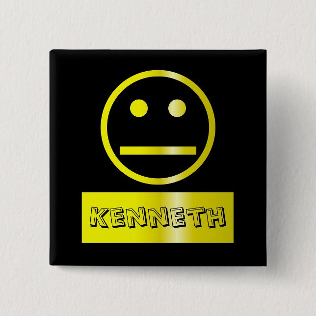 Förbigå ansiktenamn bricka knapp (Framsida)