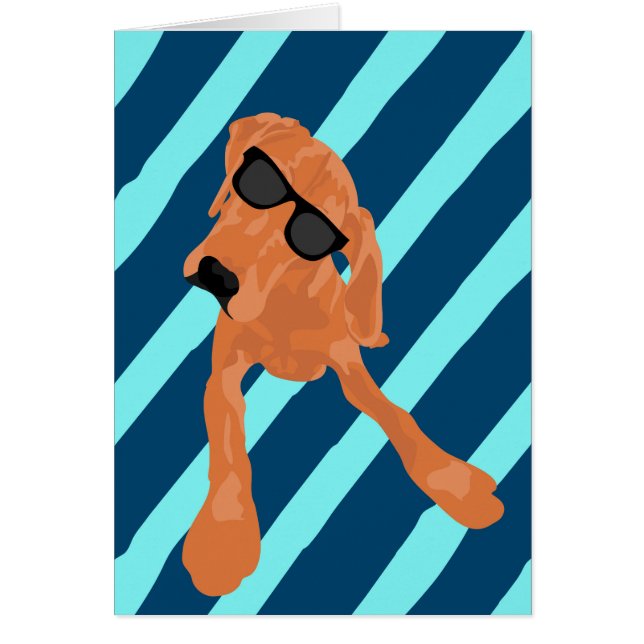 Förbigå den kalla Redbone coonhounden Hälsningskort (Framsidan)