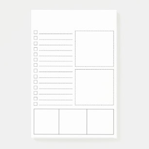 Förbigå för att göra listar Postar-it® notera Post-it Block