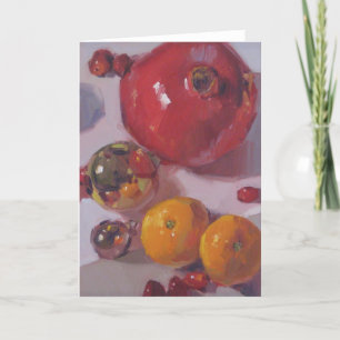 "Förbigår den orange julen för Pomegranate" Kort