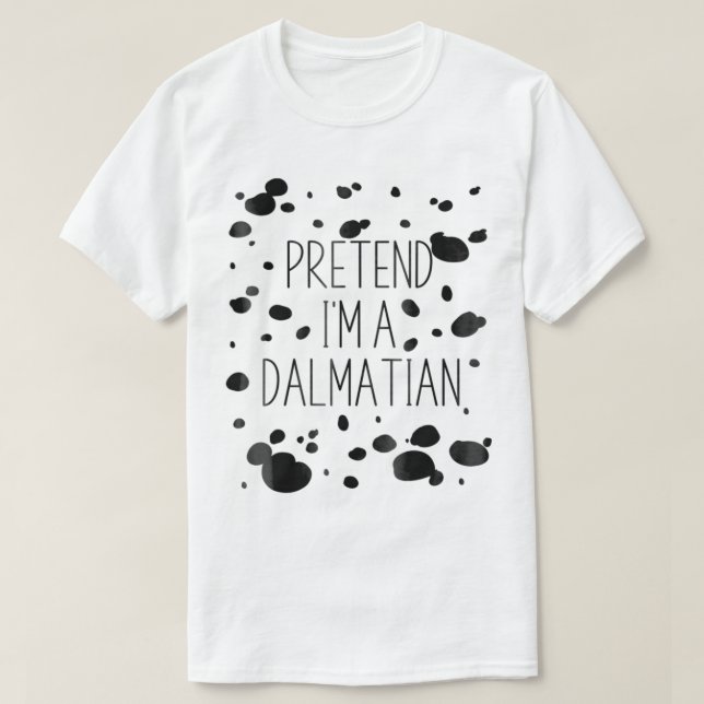 Förbij Im A Dalmatian Costume Funny Halloween Par T Shirt (Design framsida)