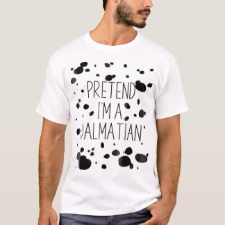 Förbij Im A Dalmatian Costume Funny Halloween Par T Shirt