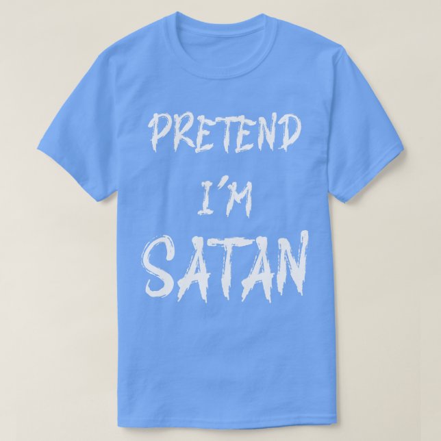 Förbind Im Satan Funny Halloween Costume T Shirt (Design framsida)