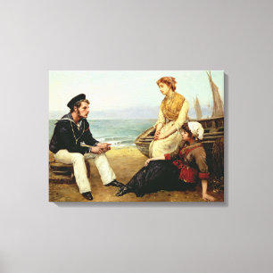Förbinda hans äventyr, 1881 canvastryck