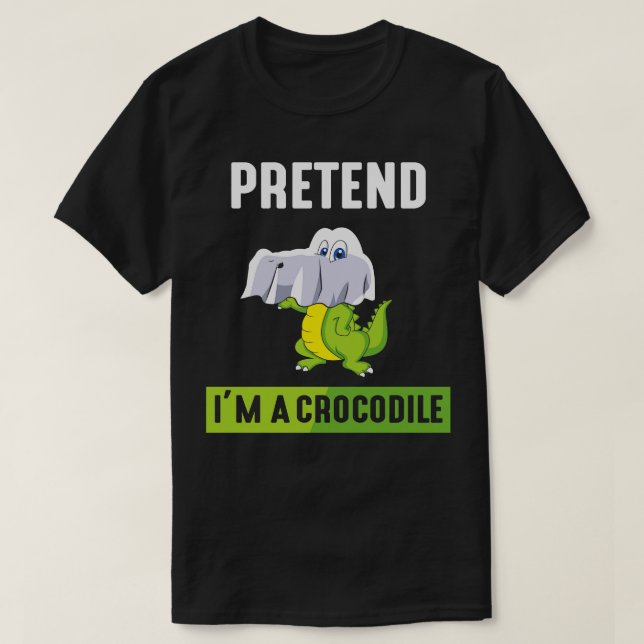 Förbinda im a Crokodile T Shirt (Design framsida)