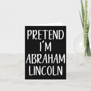 Förbindelse Abraham Abe Lincoln Costume Halloween Kort