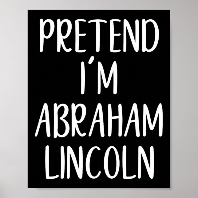 Förbindelse Abraham Abe Lincoln Costume Halloween  Poster (Framsidan)