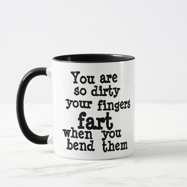 Förbindelse Farty Finger Coffee Mugg (Vänster)