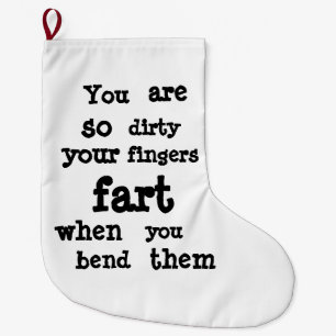 Förbindelse Farty Finger Stor Julstrumpa