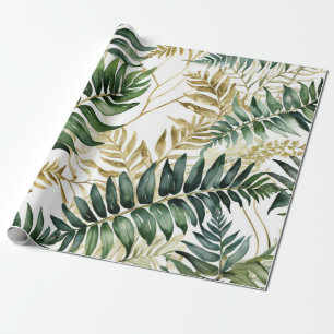 Förbindelse Fern löv luxurious Golld Presentpapper