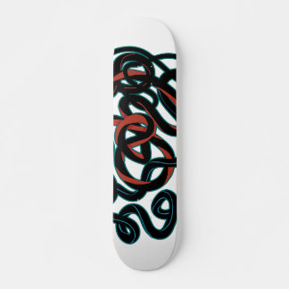 Förbindelse Graffiti stil Mini Skateboard Bräda 18,5 Cm