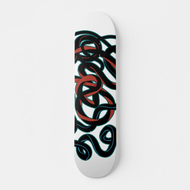 Förbindelse Graffiti stil Mini Skateboard Bräda 18,5 Cm (Framsida)