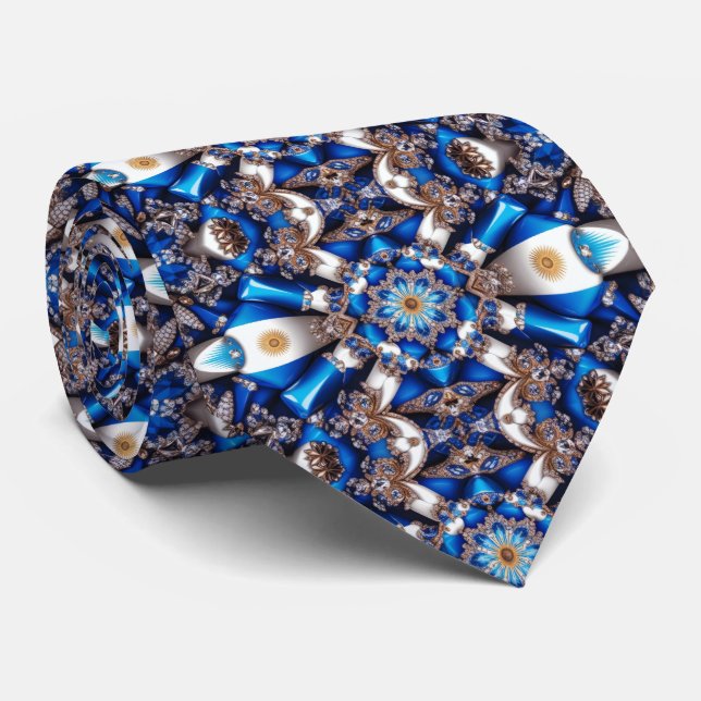 Förbindelse med argentinsk Färg design Slips (Rullad)