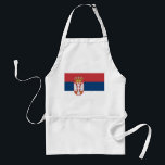 Förbindelse med Flagga Serbien Förkläde<br><div class="desc">Lägg till ett serbiskt pride i ditt kök med vår exklusiv-bricka med Serbiens flagga! Den här plattan, som är uppgjord med stor uppmärksamhet på detaljer, är mer än bara en funktionell fråga. Den är en firande av Serbiens kulturarv och kulturella pride. Den vibrerande designen visningar på ett framträdande sätt den...</div>