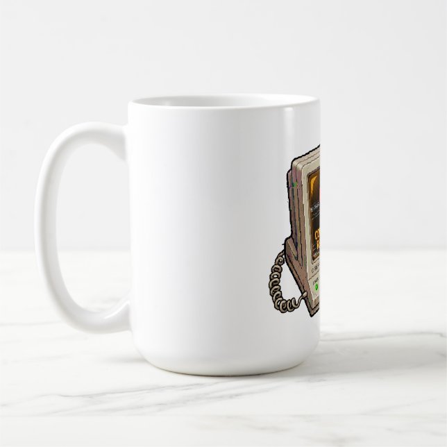Förbindelse Med Verkligheten Förlorad Retro Intern Kaffemugg (Vänster)
