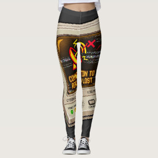 Förbindelse Med Verkligheten Förlorad Retro Intern Leggings