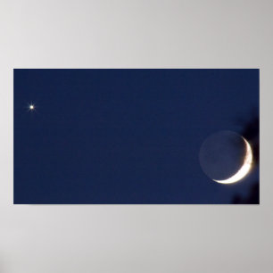 Förbindelse Venus & Måne Poster