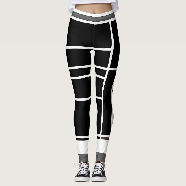 Förbindelselement I med brunt invert Leggings (Framsida)